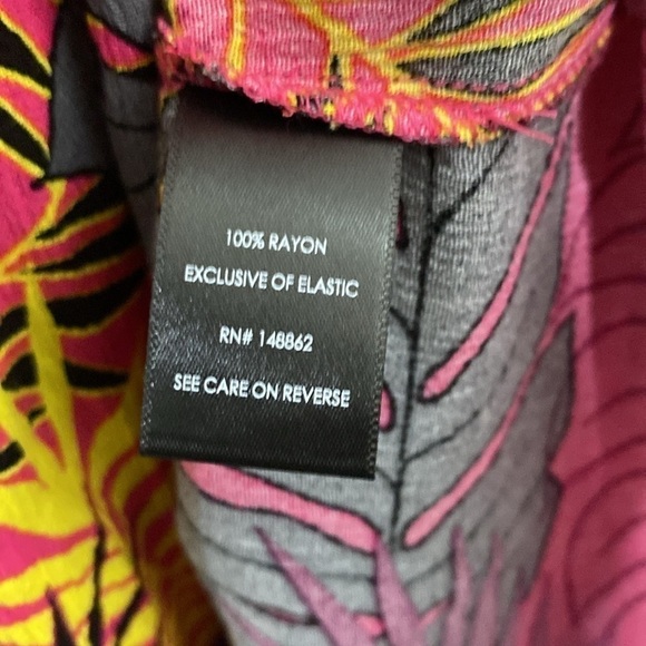 Midi Gauze Smocked Floral Convertible Dress Size 0 Large - Picture 5 of 7